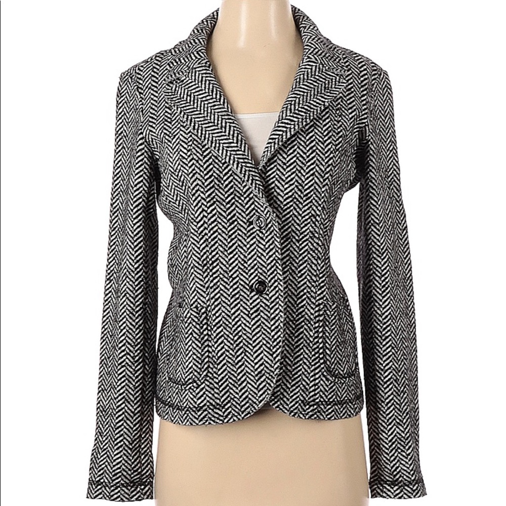 Elliott Lauren blazer top 2- button down jacket 2 pockets